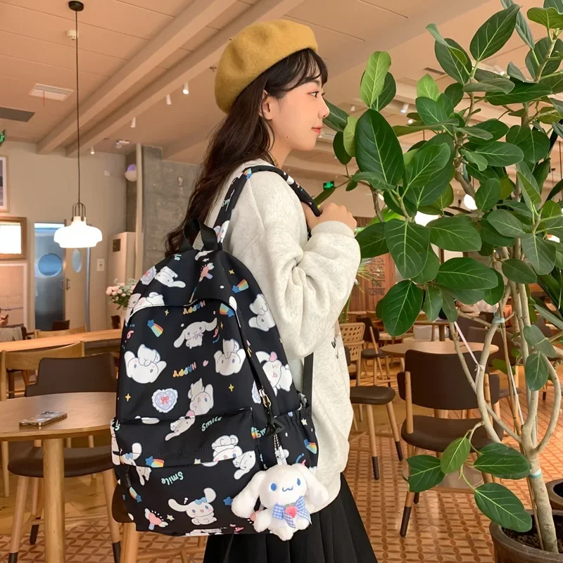 Sanrio-Girl-School-Bag-Anime-Cinnamoroll-Junior-School-Student-Backpack-Kawaii-High-Capacity-Waterproof-Backpacks-Traveling-4