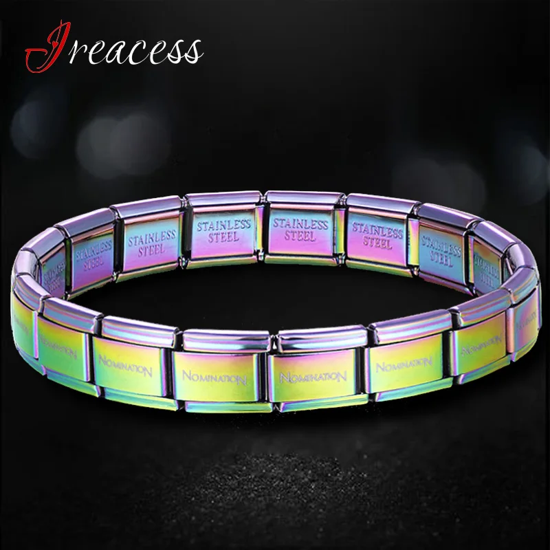 New-Women-s-Stainless-Steel-Charm-Bracelets-Gold-Black-Blue-Silver-Color-Fashion-Jewelry-For-Men